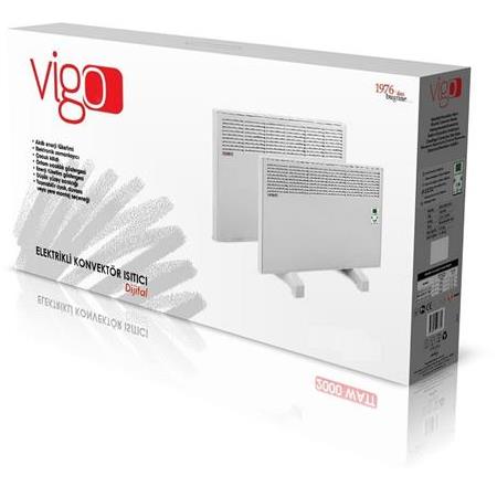 iVigo 2500 Watt Beyaz Dijital Elektrikli Konvektör Isıtıcı