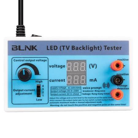 Blink Led Tv Backlight Voltaj-Amper Ölçer Sesli Test Cihazı