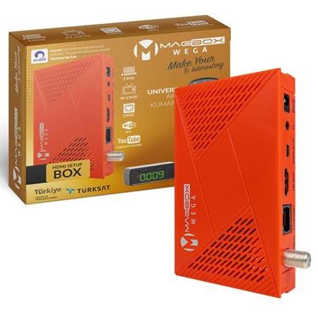 Magbox Wega Full HD Ethernet'li Çift Usb'li Free IP Box Uydu Alıcısı
